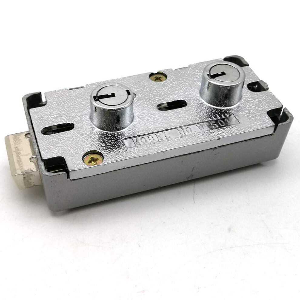Safe Deposit Box Lock Dual Key Security With Changeable Renter And Guard Key, Easy Retrofit Installation 9330225472643
