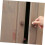 Solid Wood Cabinet Door Knobs Dark Brown Finish, Smooth Ergonomic Grip, Minimalist Chic Design Duo Pack 5