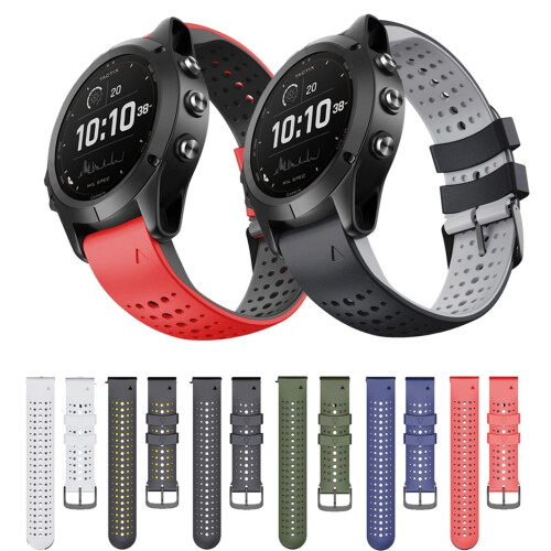 Soft Silicone Quick Release Replacement Band for Garmin Forerunner 935 945 Watch with Secure Adjustable Fit 1