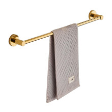 Stainless Steel Towel Bar 50cm Gold Polished Single Rod Wall Mounted Rack for Bathroom and Kitchen
