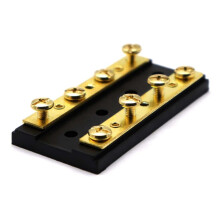 Automotive Bus Bar Dual Power Distribution Block 60A Heavy Duty for Car and Boat Wiring Black