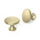 20 Pack 1.25 Inch Brushed Gold Cabinet Knobs, Modern Round Gold Knobs for Kitchen Drawers 1