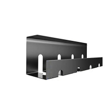 Quick Setups Under Desk Wire Mount for Power Strips and-Black
