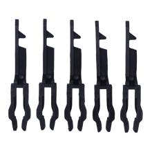 Set van 5 glasbreuk reset sleutels Premium plastic-Zwart