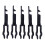 Set van 5 glasbreuk reset sleutels Premium plastic-Zwart 1
