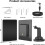Tall Conversion Solar Device Panel for Cameras 4000mAh Battery 4