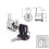Stainless Steel Replacement Lock for Drawers Durability Modern 5