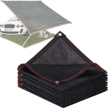 Black Shade Cloth 6.6x19 ft 90% UV Protection Sun Shade Net with Grommets for Patio Garden Fence Outdoor Use