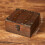 Handcraft Wood Storage Box Lock For Valuables-sunset red 7
