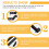 2pcs Side Mount Drawer Slides Hidden Mount Soft Close Full Access Durable Cabinet Hardware 2
