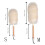 Cleaning Duster with Solid Wooden Handle, Compact Household Dust Brush, Lightweight and Easy Storage 2