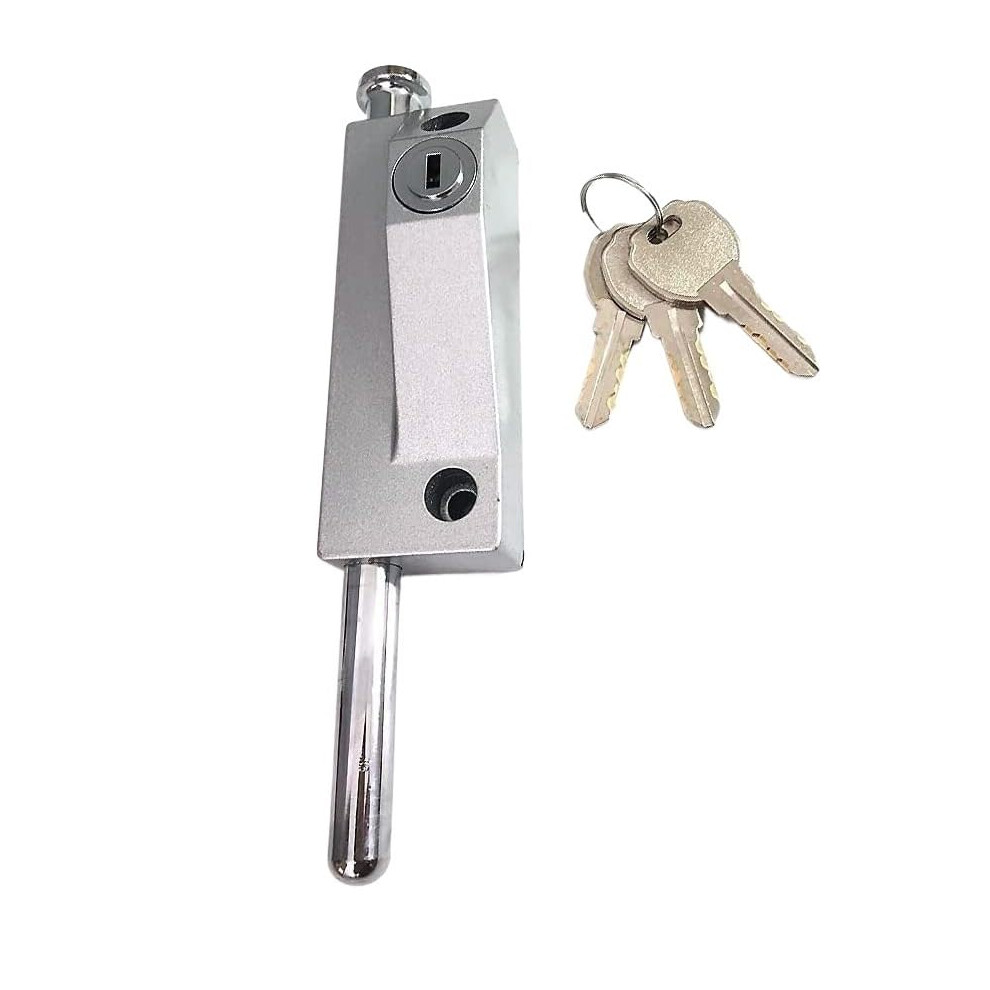 Stainless Steel Sliding Door Security Lock Bolt Silver Antitheft Latch With Screws For Home Use 9351714619158