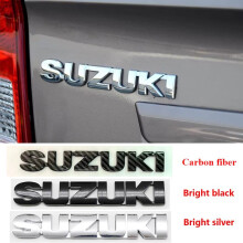 (Bright black-1pc) 3D ABS high quality for SUZUKI car Letter Emblem personality Rear tail trunk Decals badge sticker Decal styling auto Accessories