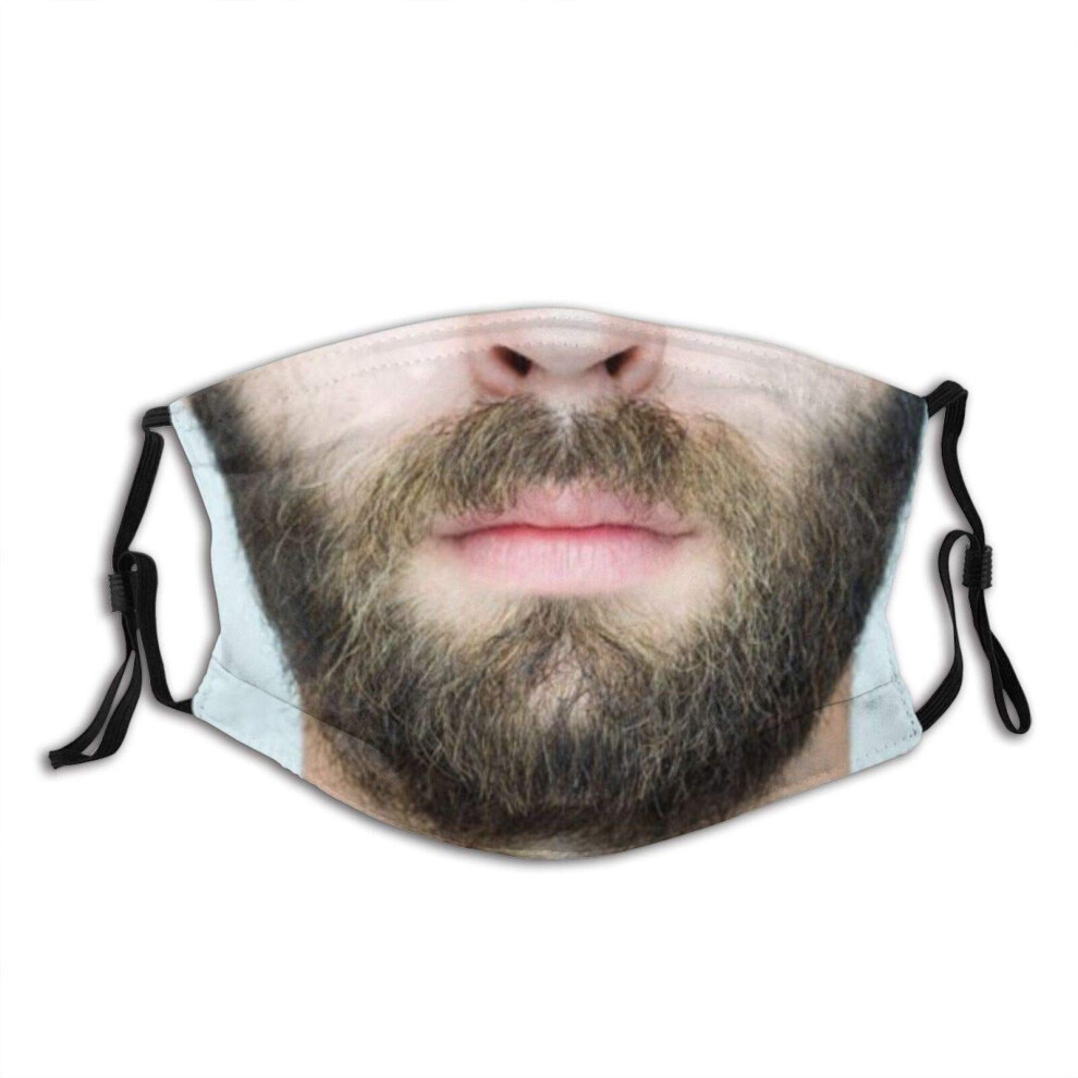 Reusable Face Mask with Filter Pocket Washable Breathable Fabric Adjustable Nose Clip with 2 Pcs Filters