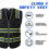 Visibility Safety Vest ANSI Class 2 Reflective Mesh Workwear with Multi Pockets, 4X5X Black 2