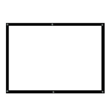 100 Inch Projector Screen Foldable Wrinkle AntiLight for Home Theater Indoor Outdoor Use