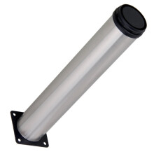 Adjustable Stainless Steel Furniture Legs 300mm 4 Pack with Brushed Finish and Floor Protection Pads