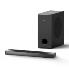 ULTIMEA Nova S40 2.1 Ultra-Slim Soundbar with Subwoofer, BassMX, 2-in-1 Detachable Bluetooth 5.3 Soundbar, VoiceMX for Clear Dialog - Refurbished