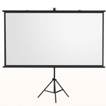 60 Inch Portable Projector Screen with Tripod, Foldable AntiCrease 16:9 4K HD Home Theater Display