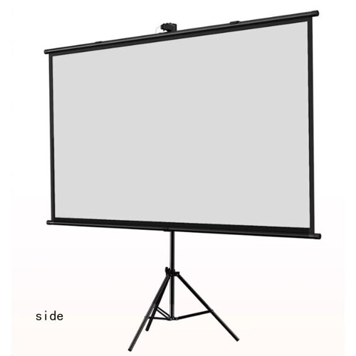 60 Inch Portable Projector Screen with Tripod, Foldable AntiCrease 16:9 4K HD Home Theater Display 1