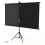 60 Inch Portable Projector Screen with Tripod, Foldable AntiCrease 16:9 4K HD Home Theater Display 3