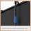 60 Inch Portable Projector Screen with Tripod, Foldable AntiCrease 16:9 4K HD Home Theater Display 5