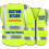 Visibility Safety Vest Class 2 Yellow Reflective Work Vest with Pockets Custom  Design 1