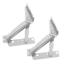 2pcs Cabinet Lift Up Hinges Heavy Duty Scissor Lift Bracket Spring Loaded Easy Lift Mechanism for Kitchen and Sofa Furniture