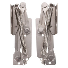 Folding Sofa Spring Hinge 1 Pair Plated Drop Down Furniture Hinge for Cabinets and Lifting Doors