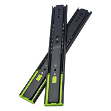 1 Pair 10 Inch Soft Close Drawer Slides Heavy Duty Ball Bearing Full Extension Black Runners for Cabinets