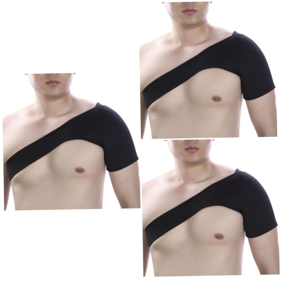 3pcs Adjustable Shoulder Brace for Pain Relief and Rotator Cuff Support with Breathable SBR Fabric