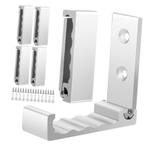 6pcs Aluminum Folding Wall Hooks Space Saving Coat Hangers with Screws for Home Garage Bedroom