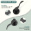 Matte Black Door Handle Lever Set, Keyless Passage Function, Modern Interior Door Hardware 2 Pack 3