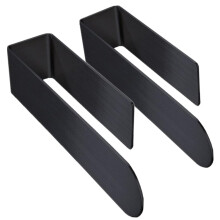 2PCS Black Towel Holder Set SUS304 Stainless Steel Rack, Self Adhesive No‑Drill Bathroom and Kitchen Bar