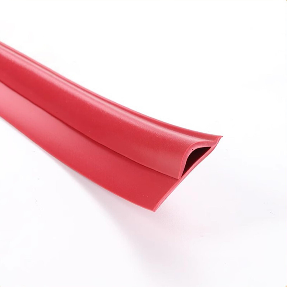Self Adhesive Flexible Floor Transition Strip For Carpet To Tile, Pvc Edge Trim, Scratch Resistant Red 3.3Ft 9330225474302
