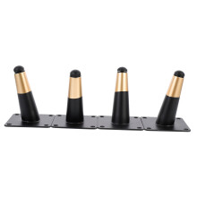 4pcs Adjustable Metal Sofa Legs with Anti‑Skid Stable Support, Durable Black Iron Furniture Feet for Cabinet and Table