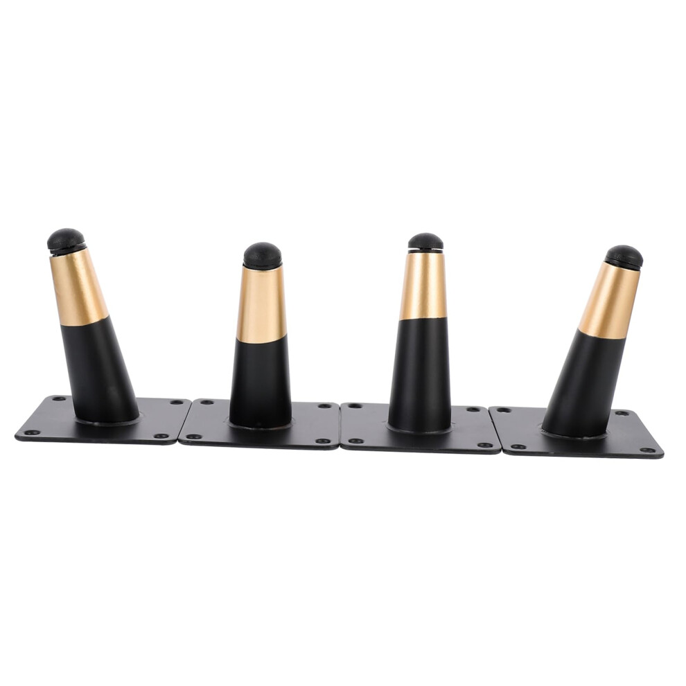 4Pcs Adjustable Metal Sofa Legs With AntiâSkid Stable Support, Durable Black Iron Furniture Feet For Cabinet And Table 9771547992486