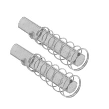 2pcs Door Handle Spindle with Spring, Durable Metal Replacement for Smooth Door Lock Operation