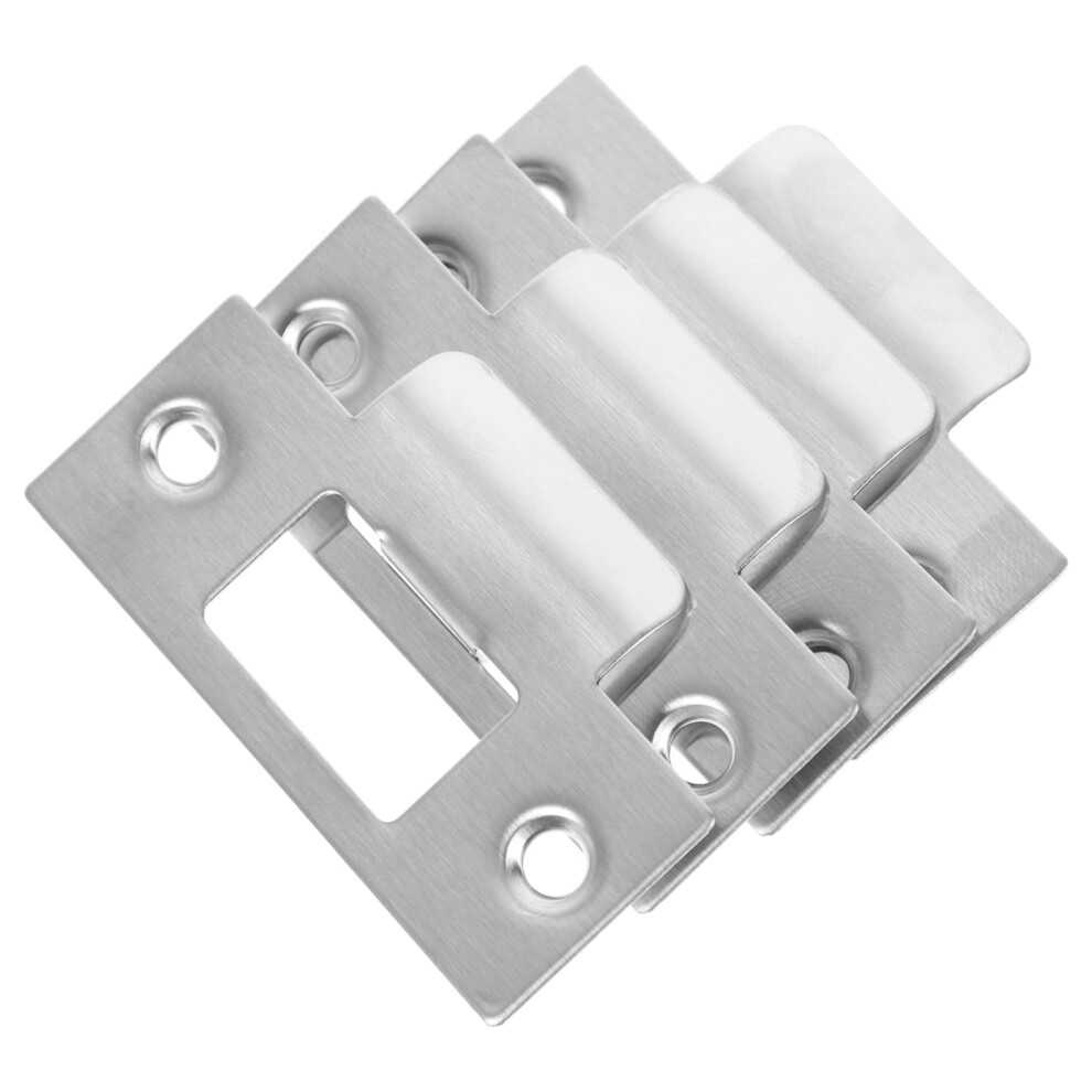 4Pcs Stainless Steel Door Reinforcement Kit Deadbolt Strike Plate Set For Enhanced Front Door Security 9771547992516