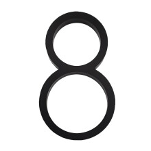 5 Inch Black Self Adhesive House Numbers for Mailbox Door Wall, Modern Acrylic Weatherproof Address Number (Black‑8)