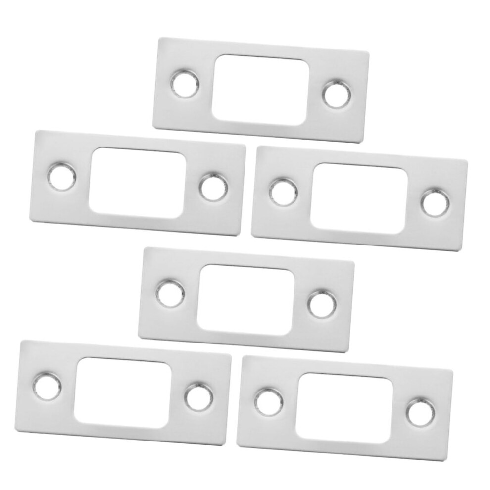 6Pcs Heavy Duty Door Reinforcement Strike Plate Set For Enhanced Security And Smooth Lock Alignment 9771547992530