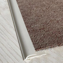 Self Adhesive Floor Transition Strip Waterproof PVC Carpet Edge Trim Flexible Non Slip Cuttable 4.8m