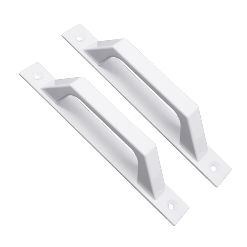 Antique White Aluminium Alloy Door Pull Handle Set For Barn, Gate, Cabinet, And French Doors 9073542143055