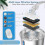 (AU Plug) 2025 Automatic drinking fountain for cats with energy-saving LED indicator 4