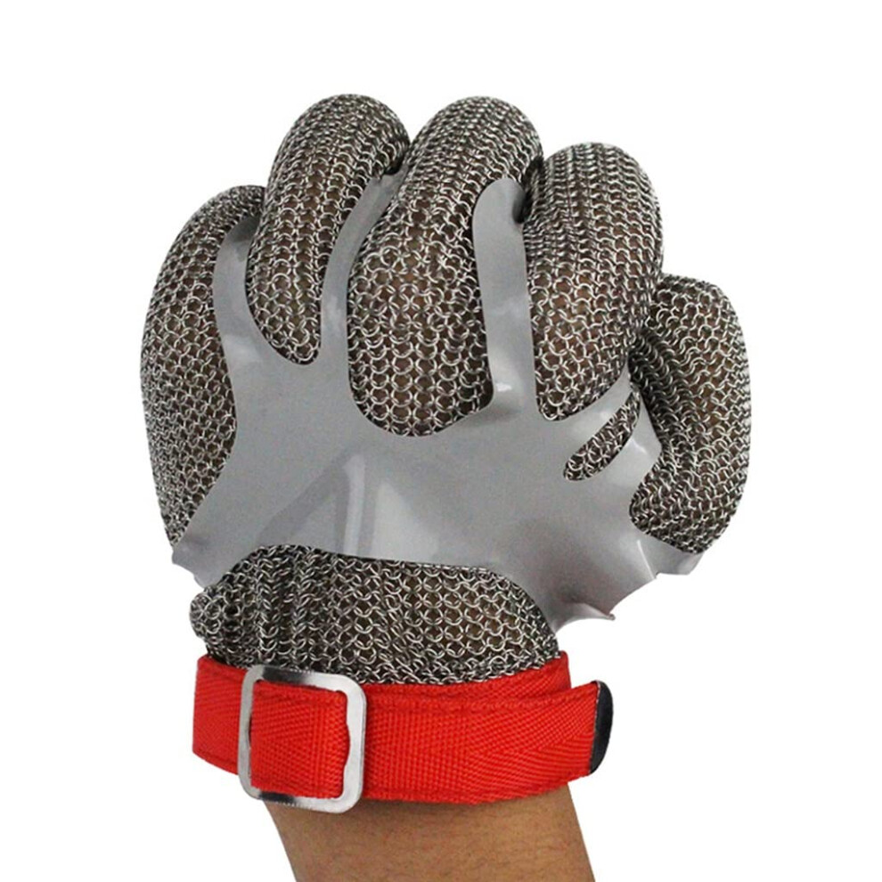 Cut Resistant Gloves Stainless Steel Chainmail Butcher Glove Size S Heavyduty Cut Protection Adjustable Fit 9310869764298