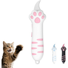 Cute Cat Paw Utility Knife with Automatic Retractable Blade, Safety Stainless Steel Box Cutter Pink 2Pack