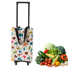 Folding Shopping Cart with StairClimbing Wheels, Heavy Duty Grocery and Laundry Utility Trolley