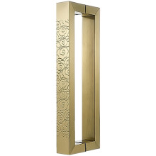 Heavy Duty Stainless Steel Door Handle 42.5cm, Durable Pull Bar for Wooden Gate and Glass Door