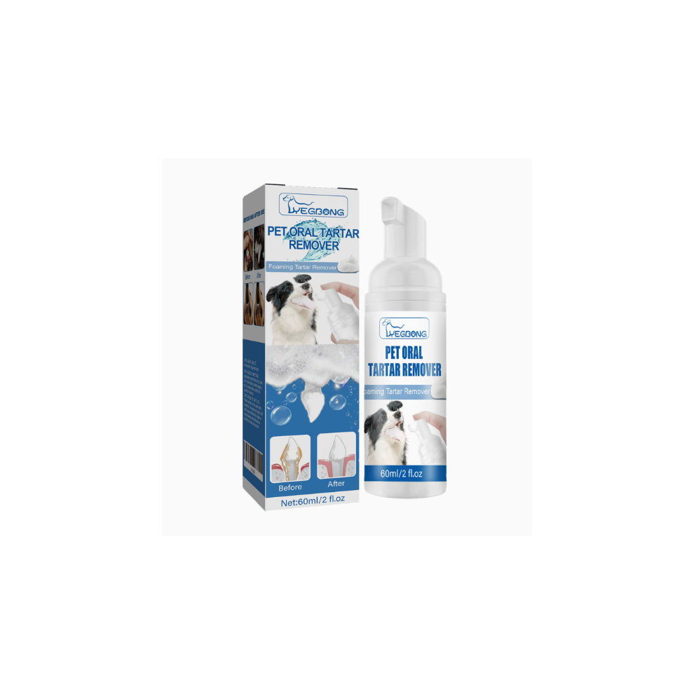(3pcs) 1-3X Tartar Remover For Dog Natural Dental Care Solution Foam Remove Calculus Reduce Tartar Plaque Buildup Pets Oral Cleaning Product