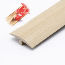PVC TShaped Floor Transition Strip Wood Effect Door Threshold Trim PeelandStick Smooth Finish 40mm X2